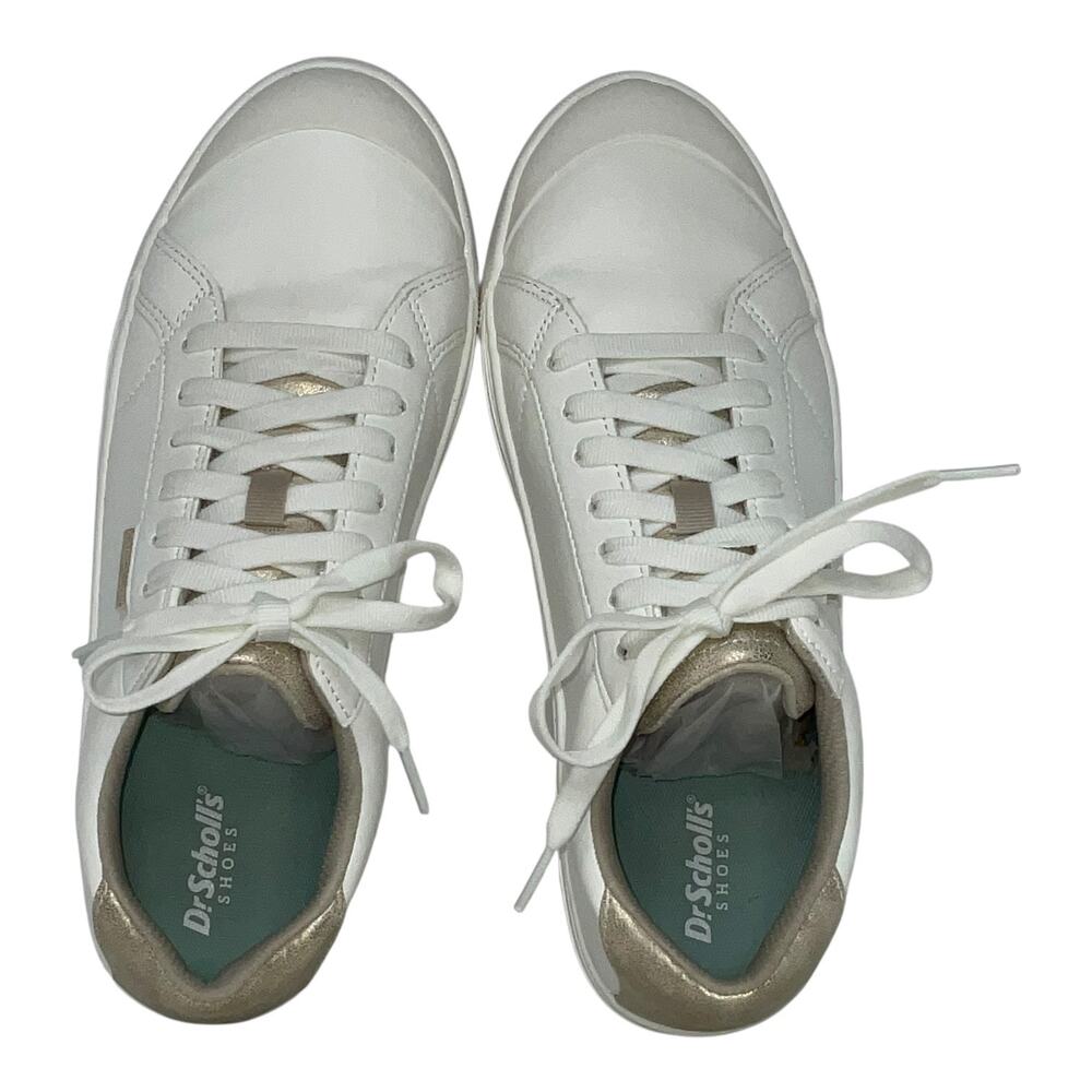 Dr. Scholl’s Women's Time Off Lace Up Platform Sneakers White Gold Size 8 - Picture 6 of 7